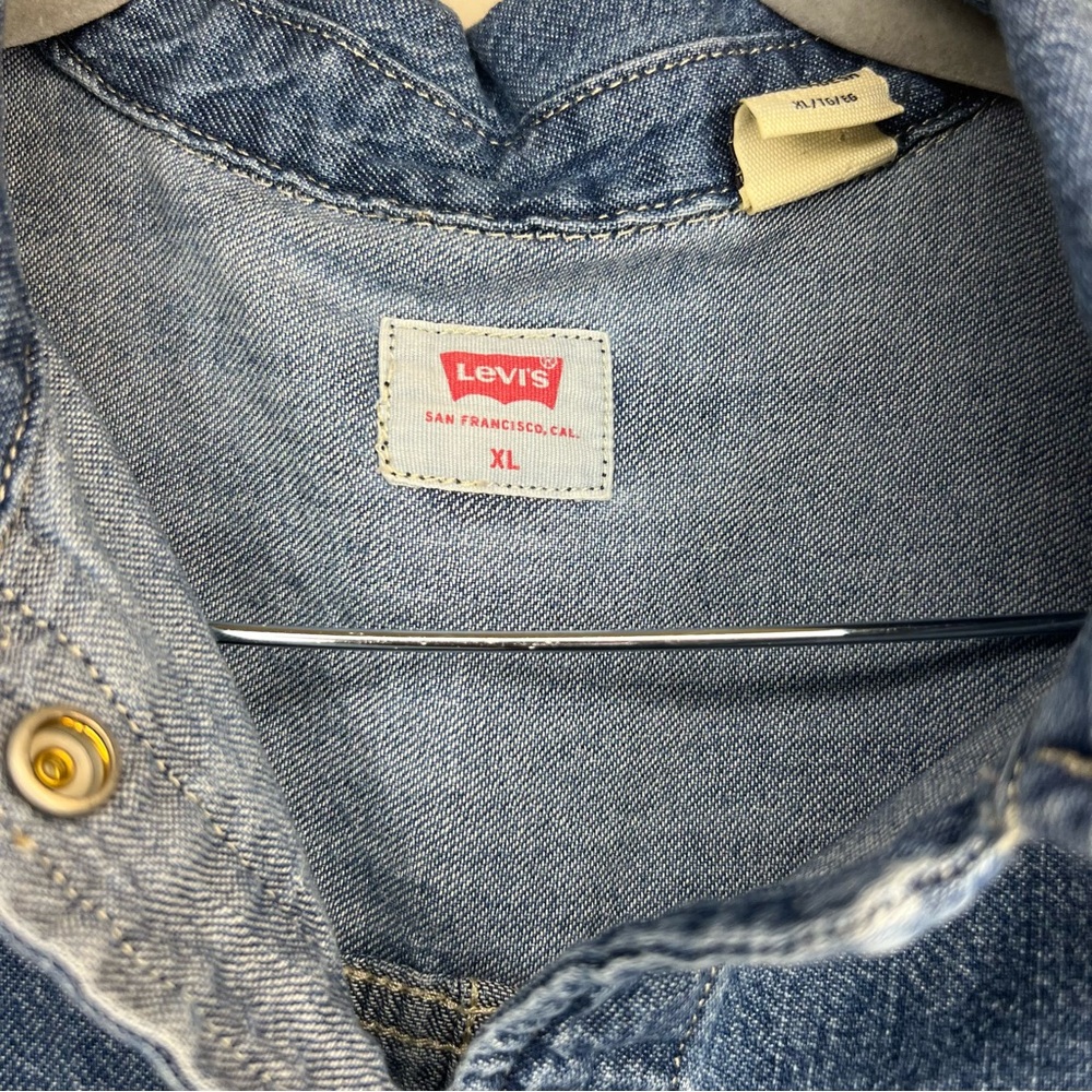 Levi's Blue Long Sleeve Denim Dress - Picture 5 of 6